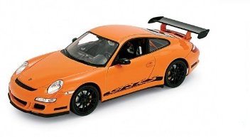 Welly 1/18 PORSCHE GTR RS 2007 Orange/Blk